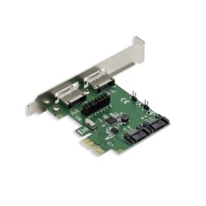 I/O Crest 2 Port eSATA III or 2 Port SATA III Non-RAID PCIe 2.0 x1 Hard Drive Controller Card Asmedia ASM1601 Chipset SD-PEX40049