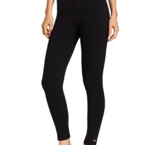 Duofold Women's Heavy Weight Double Layer Thermal Leggings, Black, Large