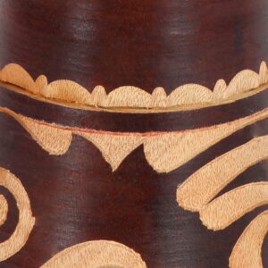 Deco 79 Wood Drum Handmade Decorative Sculpture Djembe Home Decor Statue with Rope Accents, Accent Figurine 9" x 10" x 16", Brown