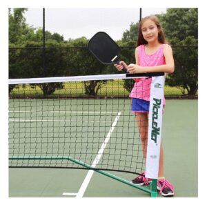 Picklenet - Portable Pickleball Net Official Size | Bag Included | Easy and Fast Assembly | Indoor & Outdoor Use | Heavy Duty Powder-Coated Steel | No-Twist Guarantee | Patented Design | 1 Yr Warranty