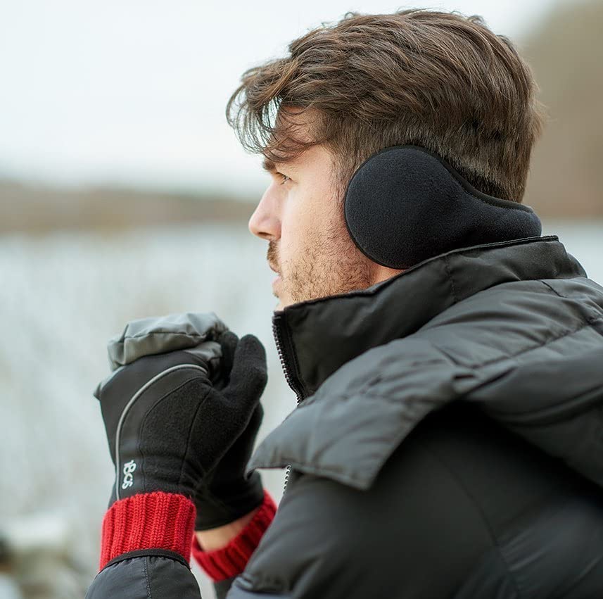 180s Fleece Behind-the-Head Earmuffs Black