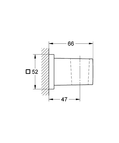 GROHE 27693000 Euphoria Cube Wall Mount Hand Shower Holder, StarLight Chrome