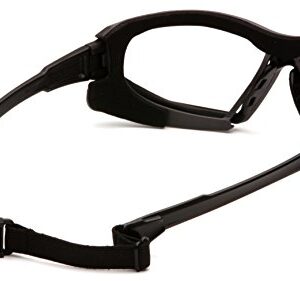 Pyramex Safety Highlander XP Eyewear, Black-Gray Frame/Clear Anti-Fog Lens