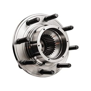 Detroit Axle - 4WD Front Wheel Bearing Hub for Ford F-250 F-350 Super Duty 2005-2010, 2006 2007 2008 2009 [SRW; w/ABS-Wire] Wheel Bearing and Hub Assembly Replacement