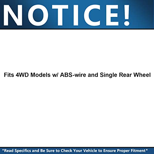 Detroit Axle - 4WD Front Wheel Bearing Hub for Ford F-250 F-350 Super Duty 2005-2010, 2006 2007 2008 2009 [SRW; w/ABS-Wire] Wheel Bearing and Hub Assembly Replacement