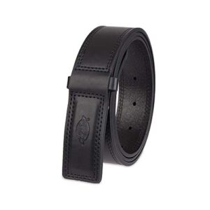 dickies men's no-scratch mechanic belt, black, medium (34-36)