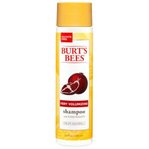 burt's bees pomegranate seed oil very volumizing shampoo, sulfate-free shampoo, 10 oz (package may vary)