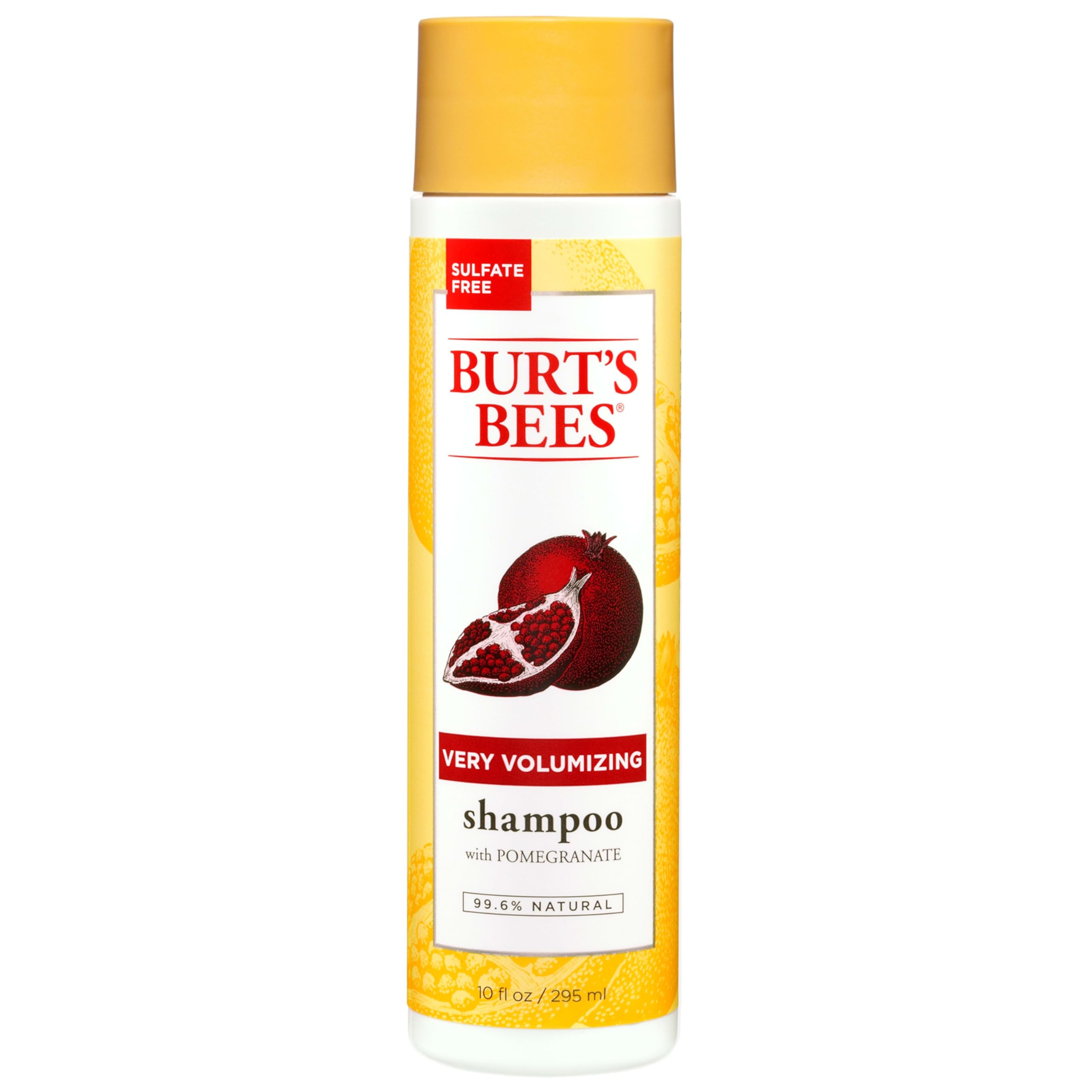 Burt's Bees Pomegranate Seed Oil Very Volumizing Shampoo, Sulfate-Free Shampoo, 10 Oz (Package May Vary)