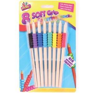 the art boxbright grip colouring pencil (pack of 8)