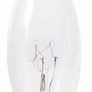 Philips 167205 40-Watt BA9 Clear Decorative Candelabra Base Candle Light Bulb, 4-Pack