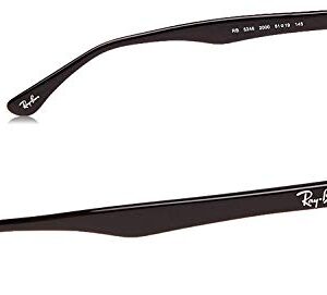 Ray-Ban RX5248-2000 Eyeglasses, Black, 51 mm