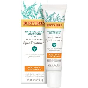 Burt's Bees Natural Acne Solutions Maximum Strength Spot Treatment Cream for Oily Skin, 0.5 Oz (Package May Vary)