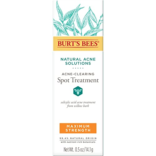 Burt's Bees Natural Acne Solutions Maximum Strength Spot Treatment Cream for Oily Skin, 0.5 Oz (Package May Vary)