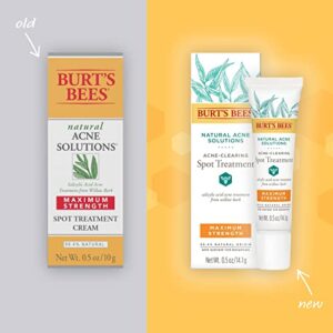 Burt's Bees Natural Acne Solutions Maximum Strength Spot Treatment Cream for Oily Skin, 0.5 Oz (Package May Vary)