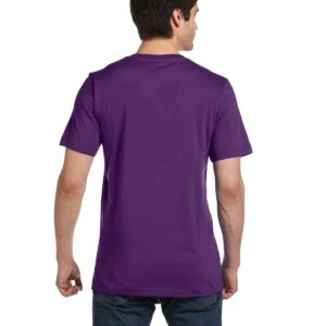 Bella + Canvas Unisex Jersey Short-Sleeve V-Neck T-Shirt 2XL TEAM PURPLE