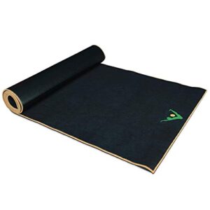 AURORAE Synergy 2in1 Hot Yoga Mat with integrated Non Slip Microfiber Towel. No Slipping No Bunching/Odor Patent Protected, Machine Washable