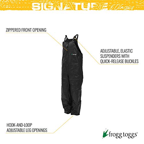 FROGG TOGGS Men's Classic Pro Advantage Waterproof Breathable Bib