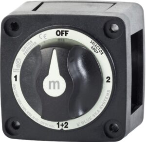 blue sea systems 6007200 m-series battery switch selector, black