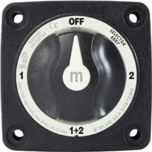 Blue Sea Systems 6007200 m-Series Battery Switch Selector, Black