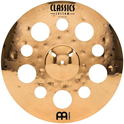 Meinl 18" Trash Crash Cymbal with Holes - Classics Custom Brilliant - Made in Germany, 2-YEAR WARRANTY (CC18TRC-B)