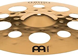 Meinl 18" Trash Crash Cymbal with Holes - Classics Custom Brilliant - Made in Germany, 2-YEAR WARRANTY (CC18TRC-B)