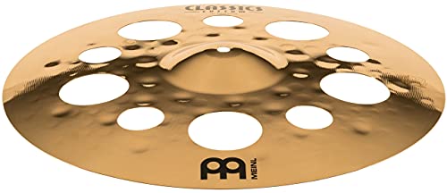 Meinl 18" Trash Crash Cymbal with Holes - Classics Custom Brilliant - Made in Germany, 2-YEAR WARRANTY (CC18TRC-B)