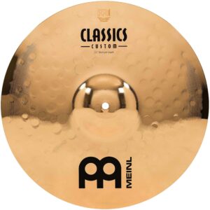 meinl 15" medium crash cymbal - classics custom brilliant - made in germany, 2-year warranty (cc15mc-b)