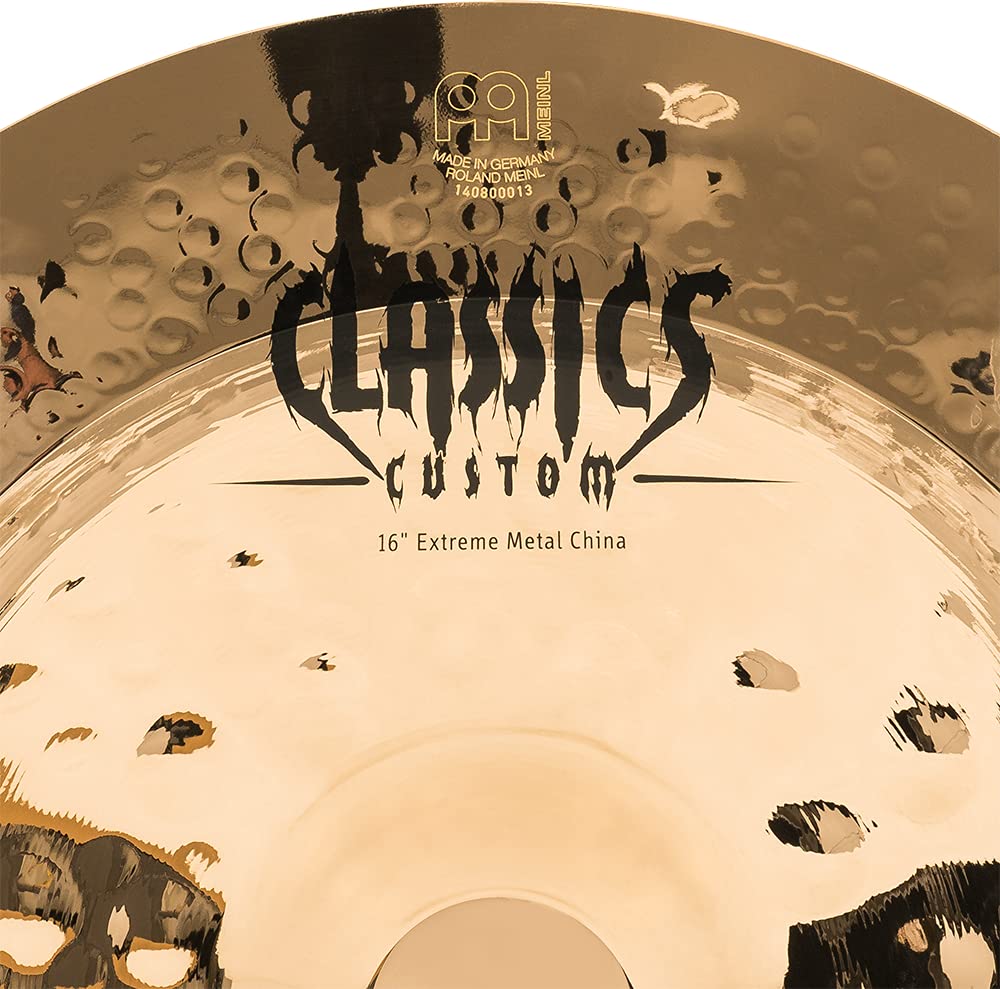 Meinl 16" China Cymbal - Classics Custom Extreme Metal - Made in Germany, 2-YEAR WARRANTY (CC16EMCH-B)