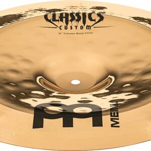 Meinl 16" China Cymbal - Classics Custom Extreme Metal - Made in Germany, 2-YEAR WARRANTY (CC16EMCH-B)