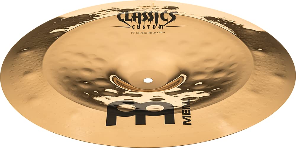 Meinl 16" China Cymbal - Classics Custom Extreme Metal - Made in Germany, 2-YEAR WARRANTY (CC16EMCH-B)