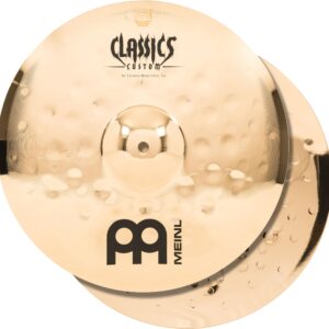 Meinl 14" Hihat (Hi Hat) Cymbal Pair - Classics Custom Extreme Metal - Made in Germany, 2-YEAR WARRANTY (CC14EMH-B)