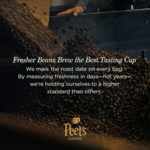 Peet's Coffee Major Dickason's Blend, Dark Roast Ground Coffee, 12 oz