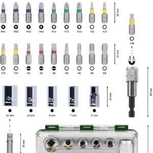 Bosch 2607017160 Screwdriver-/RATCHET Set 27 Pcs