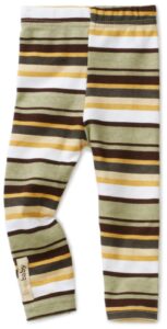 l'ovedbaby baby-girls infant legging, stripe hype neutral, newborn (up to 7 lbs.)