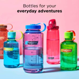 Nalgene Kids On The Fly Water Bottle, Leak Proof, Durable, BPA and BPS Free, Carabiner Friendly, Reusable and Sustainable, 12 Ounces