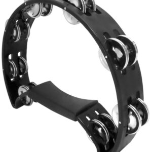 Performance Plus Headless Pro Church Quality Black Rhythm Tambourine, 10" (HMT1B)