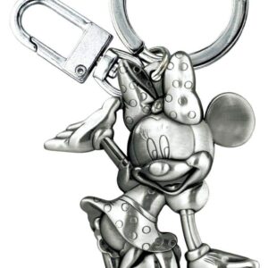 Disney Waving Minnie 2D Pewter Keyring,Multi-colored,1"