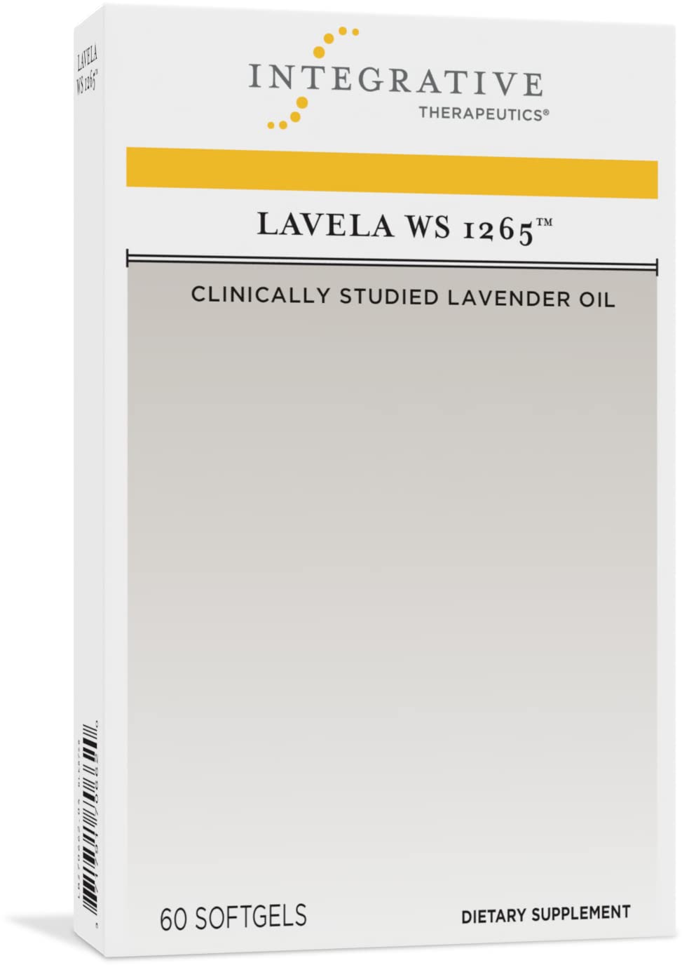 Integrative Therapeutics – Lavela WS 1265 - Clinically Studied Lavender Essential Oil Supplement - Calms Nervousness* - Reduces Stress* - 60 Softgels