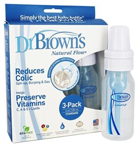 dr. brown's natural flow standard polypropylene bottle (4 oz) - 3 pack