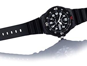 Casio Collection Men's Watch MRW-200H, Black/Red, 47.9 x 44.6 x 11.6 mm, Bracelet