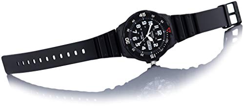 Casio Collection Men's Watch MRW-200H, Black/Red, 47.9 x 44.6 x 11.6 mm, Bracelet