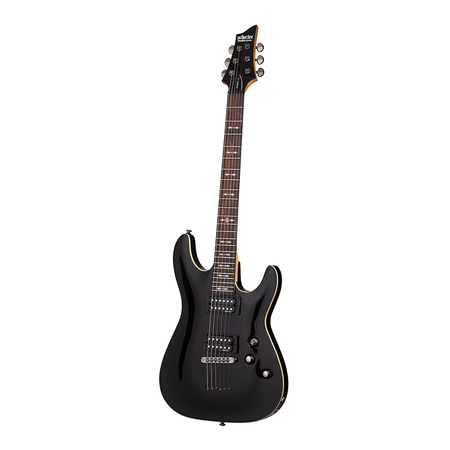 Schecter Omen-6 6-String Electric Guitar (Right-Hand, Black)