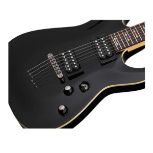 Schecter Omen-6 6-String Electric Guitar (Right-Hand, Black)