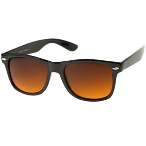 Blue Blocking Driving Wayfarers Sunglasses Amber Tinted Lens 8451