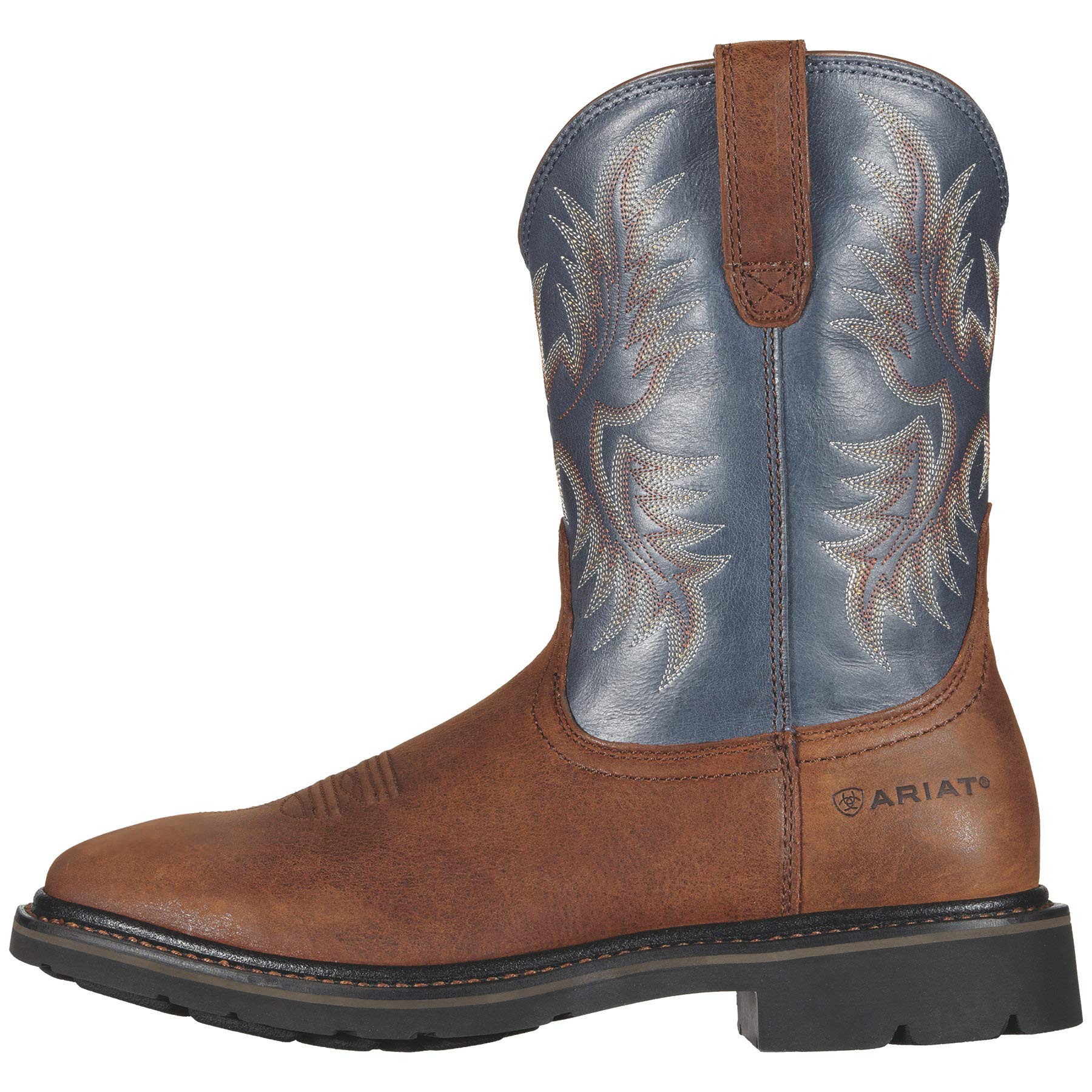 Ariat Mens Sierra Wide Square Toe Work Boot Aged Bark 8 Wide