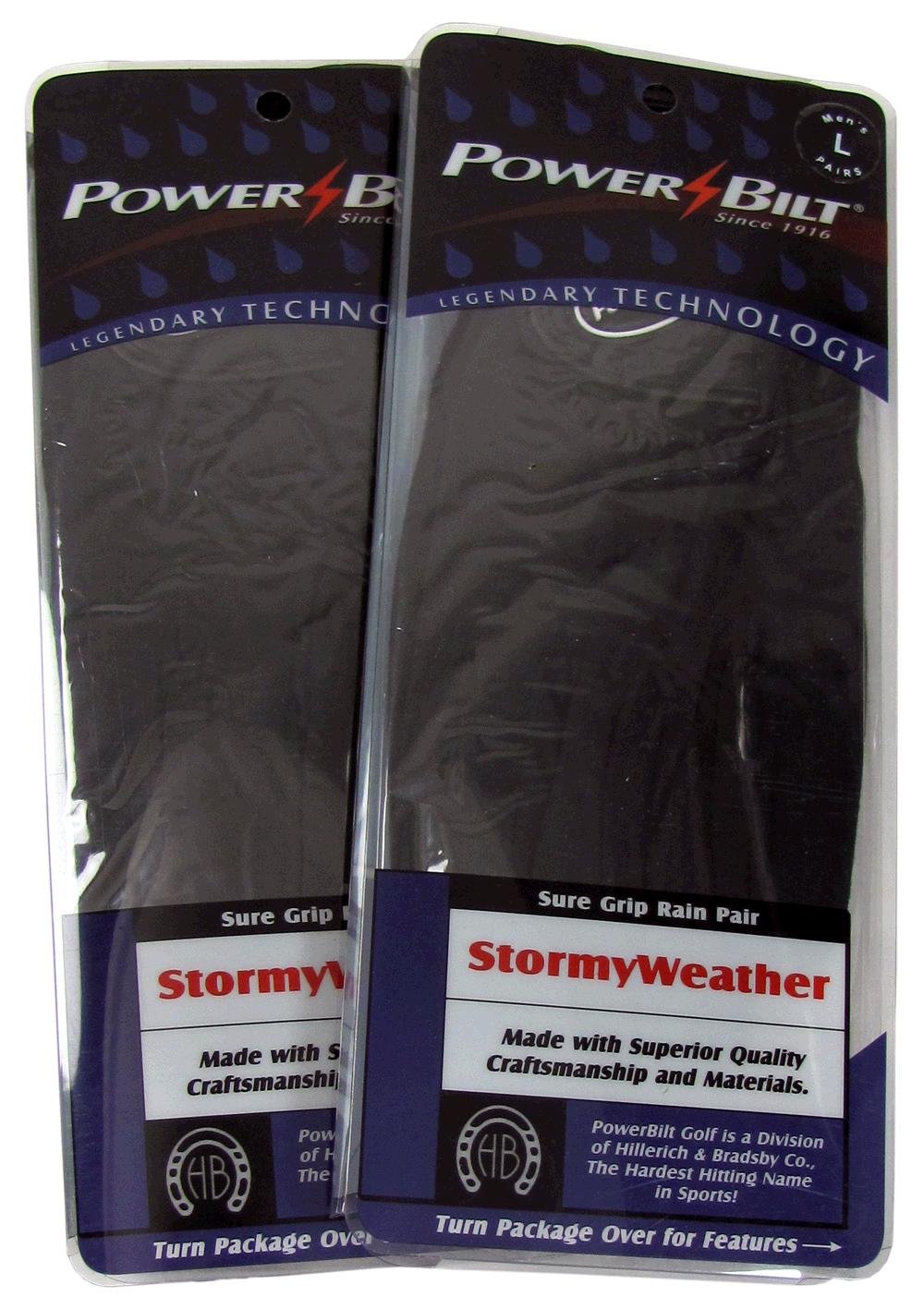 Powerbilt StormyWeather Golf Rain Gloves Mens Small NEW