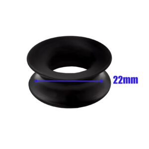 bodyjewellery 7/8 gauge 22mm Black Double Flared Tunnels Ear Plugs SI04 wholesale Lot AFQM s Stretching Stretchers bulk Piercing 4Pcs