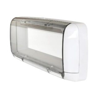 Dual Electronics SG3 Splashguard Marine Radio Housing Unit, Waterproof, Transparent, Single DIN, White