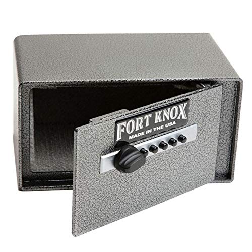 Fort Knox (FTK-AUTO) Security Pistol Box for pistols, handgun, California DOJ Certified, Quick-Access Mechanical Lock, Heavy-Duty Steel