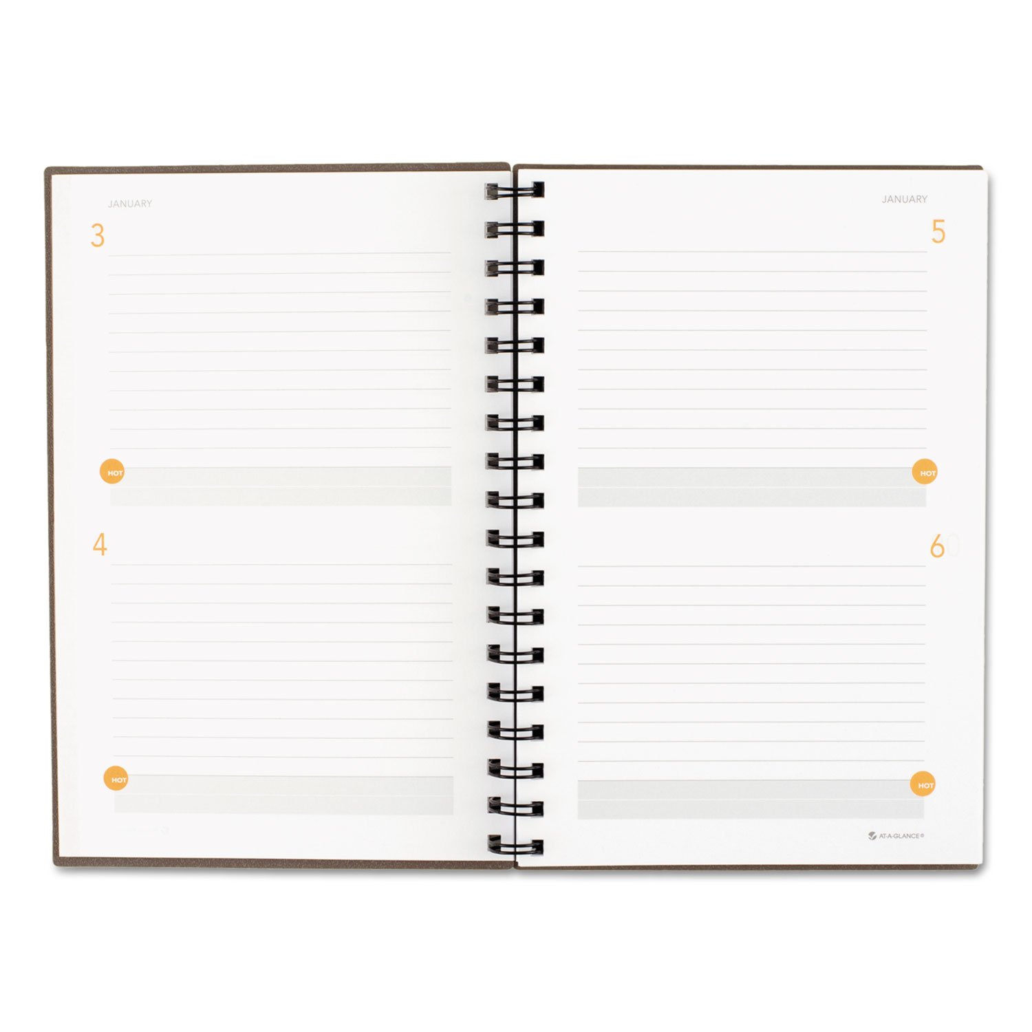 At-A-Glance 80620330 Plan. Write. Remember. Planning Notebook Two Days Per Page 6 x 9 Gray